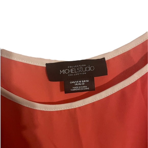 Sheer Pink and White Top - Picture 3 of 9